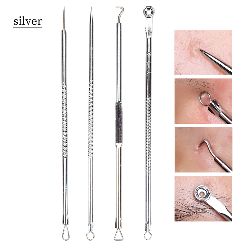 Skincare Ingredients Checker - 4Pcs/Set Acne Blackhead Needle Set Unscented