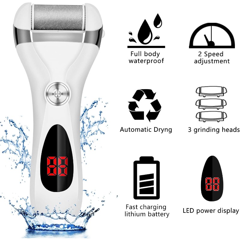Electric Foot Remover Kit 3 He - đánh giá và giá Skincare Ingredients Checker