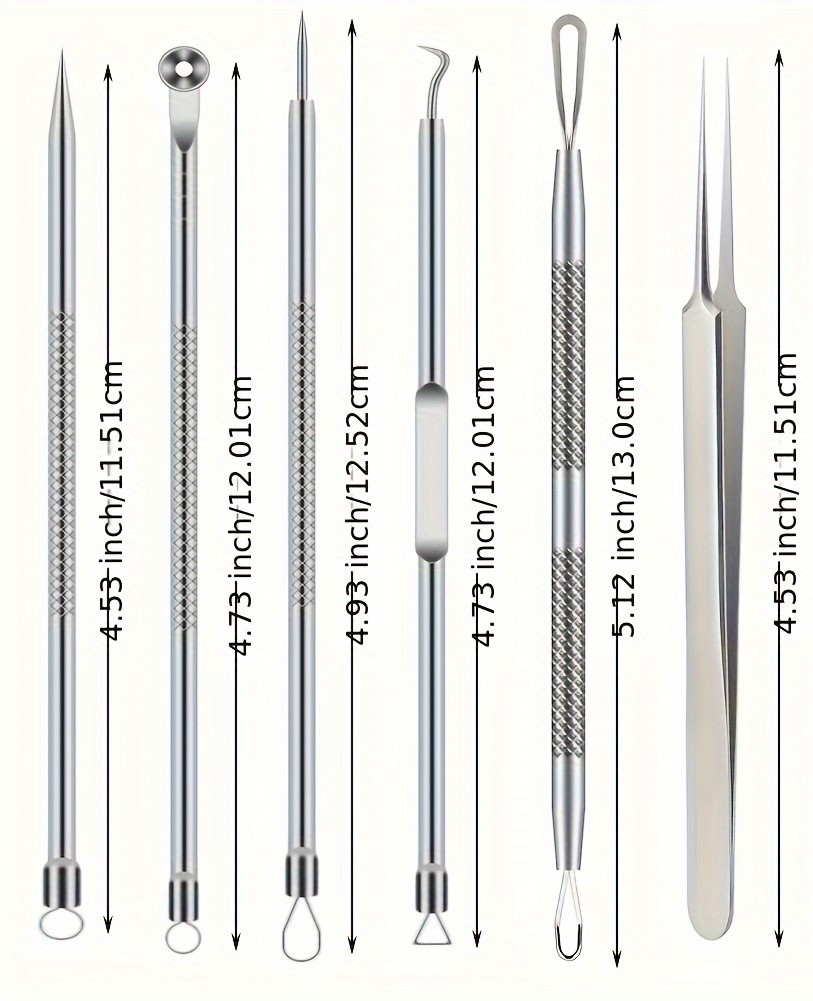 ​6Pcs Stainless Steel Blackhea - đánh giá và giá Skincare Ingredients Checker