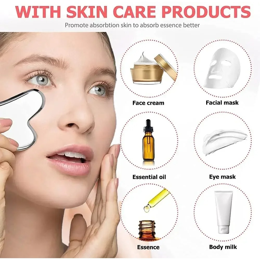 2Pcs Stainless Steel Gua Sha T - đánh giá và giá Skincare Ingredients Checker